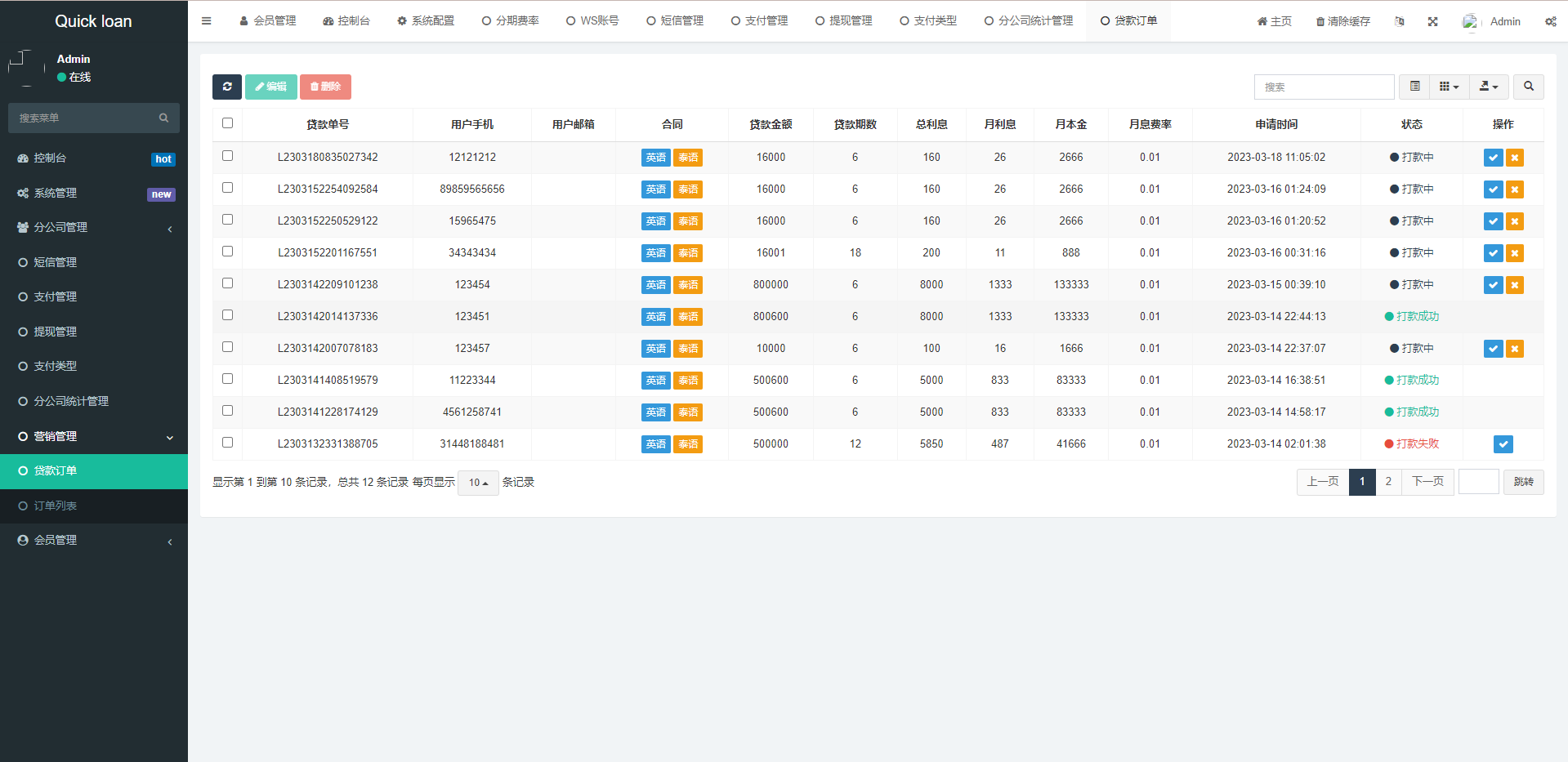 图片[17]-新版海外小额贷款系统/套路贷系统/海外合同贷款源码 - 码商源码网-码商源码网