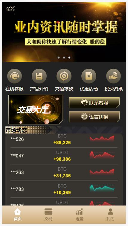 多语言伪交易所/外汇微盘系统/完美BTC/USDT交易所/前后端分离 - 码商源码网-码商源码网